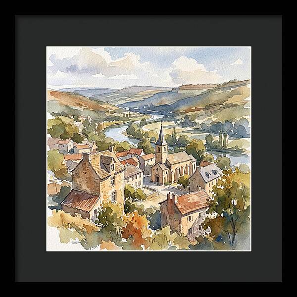 Charming Tranquility Of A Medieval Village