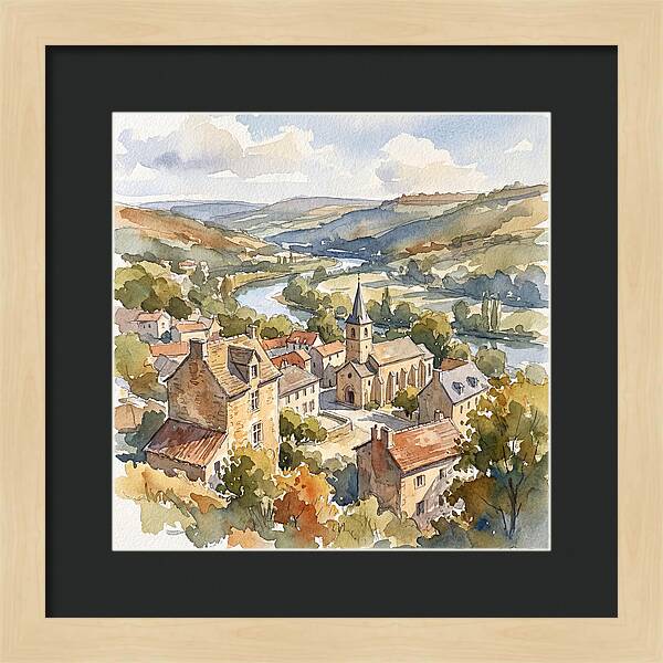 Charming Tranquility Of A Medieval Village