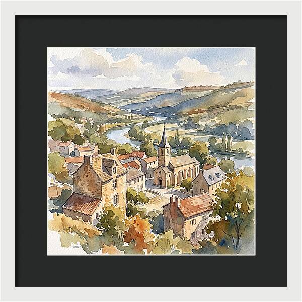 Charming Tranquility Of A Medieval Village