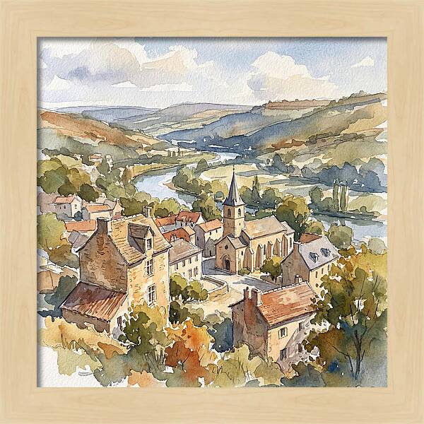 Charming Tranquility Of A Medieval Village