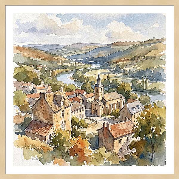 Charming Tranquility Of A Medieval Village