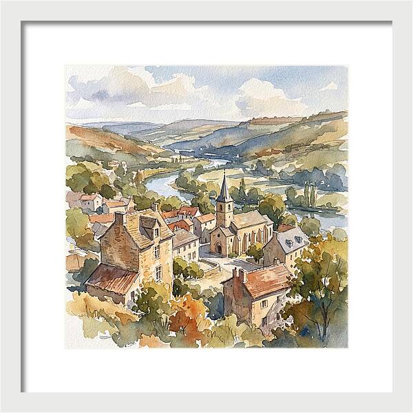 Charming Tranquility Of A Medieval Village