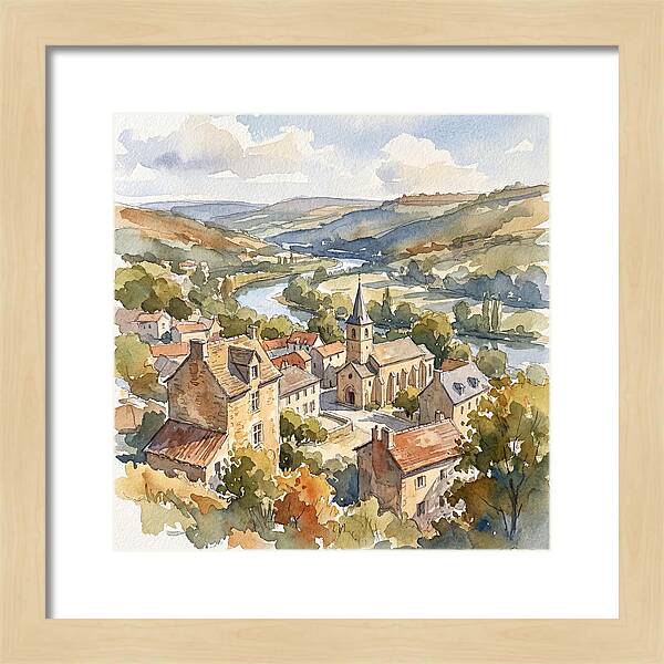 Charming Tranquility Of A Medieval Village