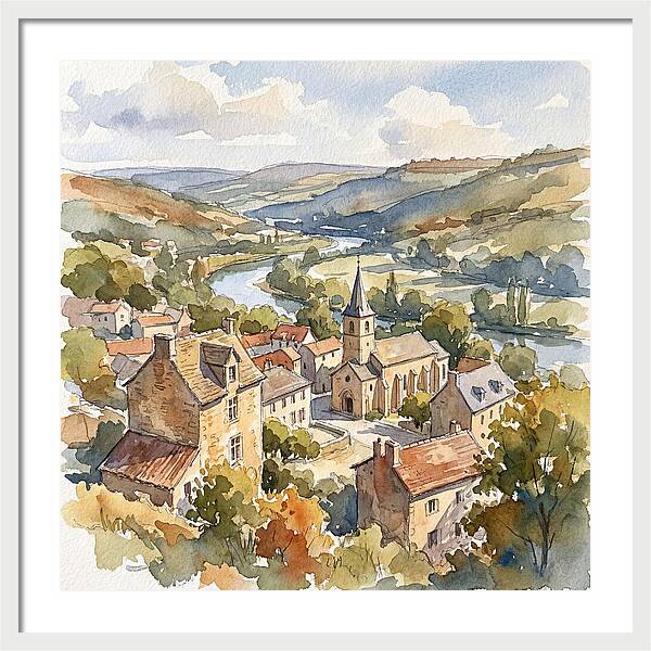 Charming Tranquility Of A Medieval Village