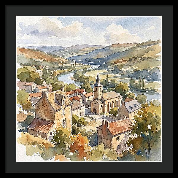 Charming Tranquility Of A Medieval Village