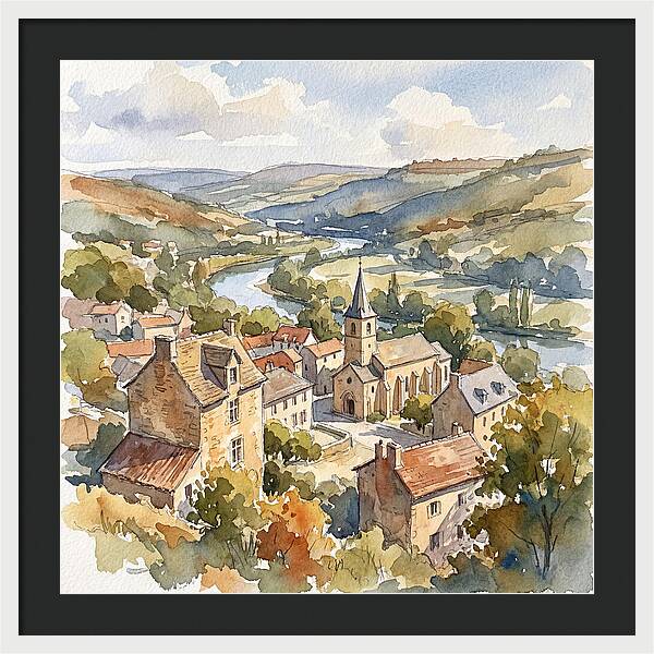 Charming Tranquility Of A Medieval Village