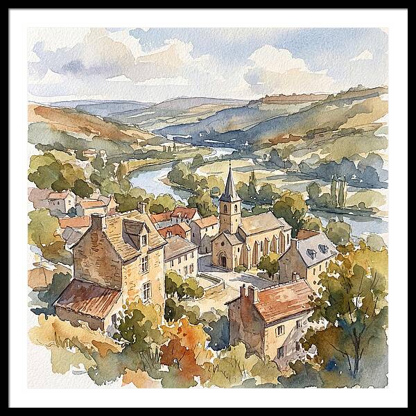 Charming Tranquility Of A Medieval Village