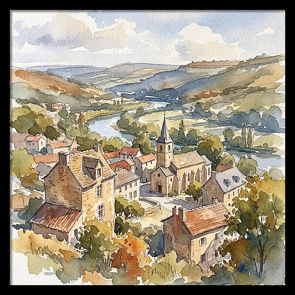 Charming Tranquility Of A Medieval Village