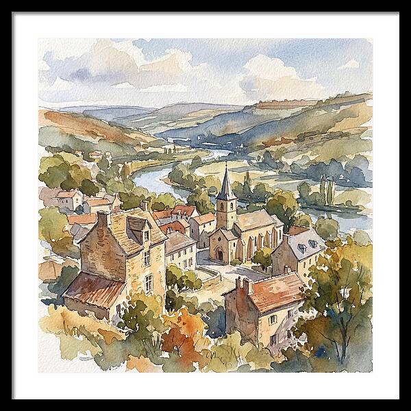 Charming Tranquility Of A Medieval Village
