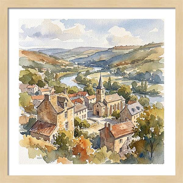 Charming Tranquility Of A Medieval Village