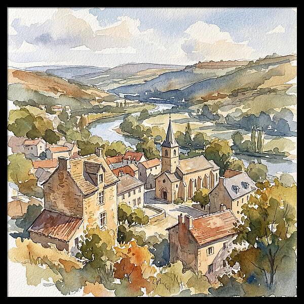 Charming Tranquility Of A Medieval Village