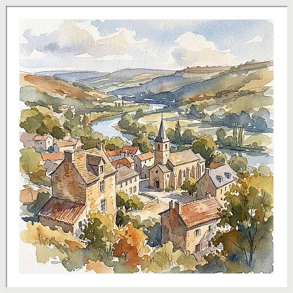 Charming Tranquility Of A Medieval Village