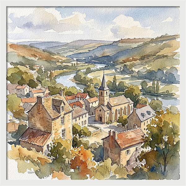 Charming Tranquility Of A Medieval Village