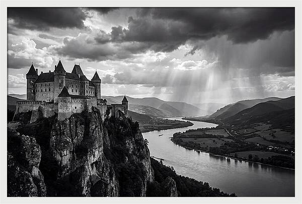 Chateau Beynac Overlooking The Valley