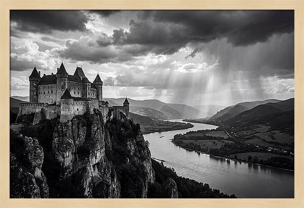 Chateau Beynac Overlooking The Valley