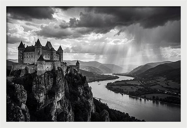 Chateau Beynac Overlooking The Valley