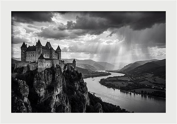 Chateau Beynac Overlooking The Valley