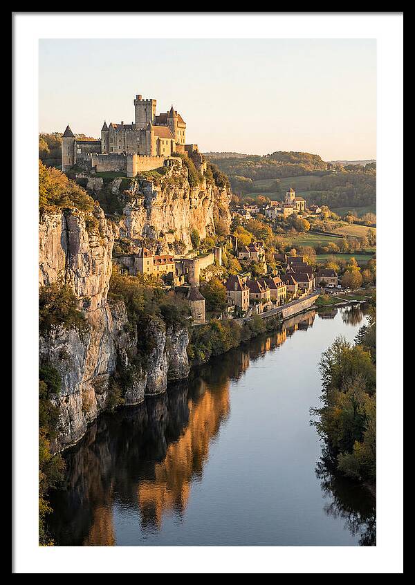 Chateau De Beynac At Golden Hour