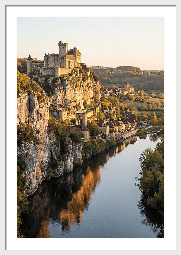 Chateau De Beynac At Golden Hour