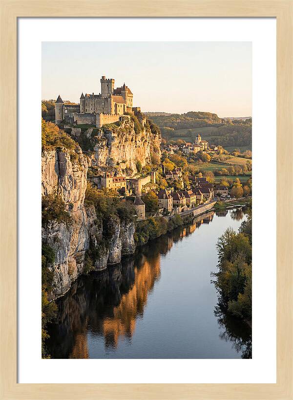 Chateau De Beynac At Golden Hour