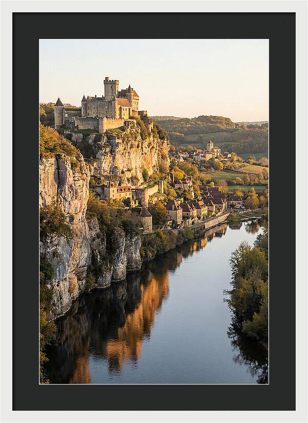 Chateau De Beynac At Golden Hour