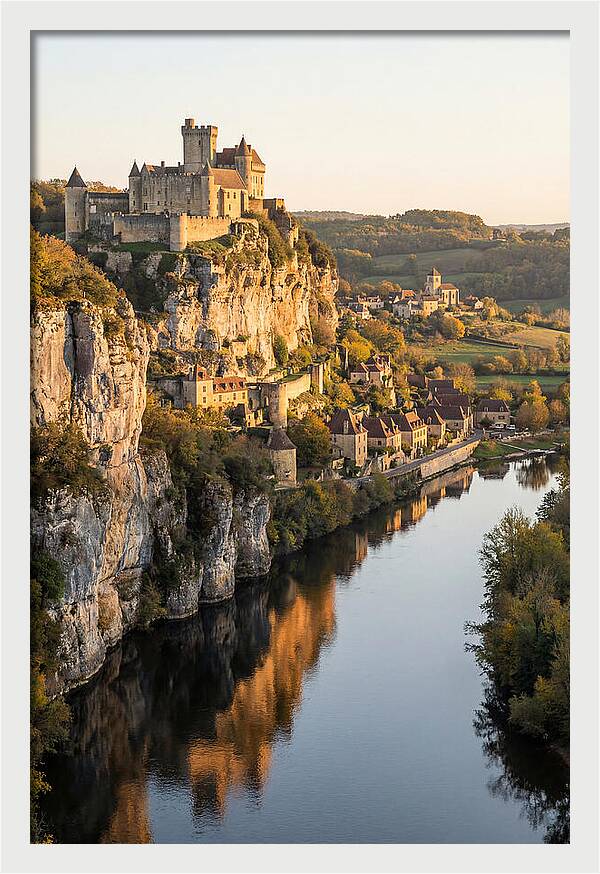 Chateau De Beynac At Golden Hour