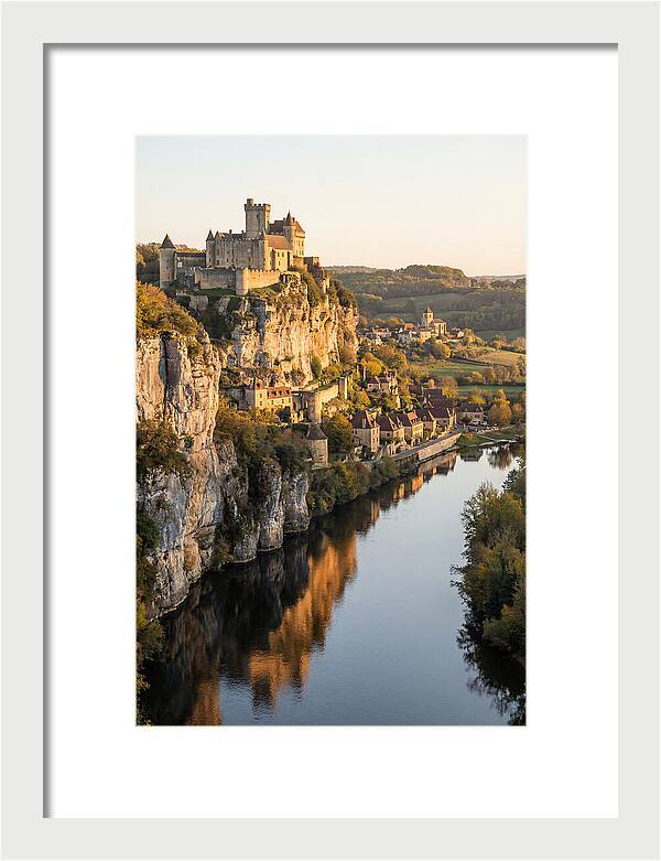 Chateau De Beynac At Golden Hour