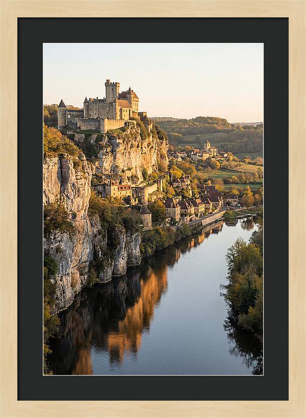 Chateau De Beynac At Golden Hour