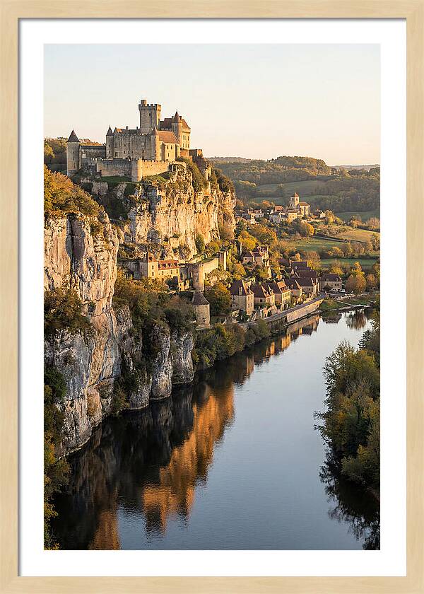 Chateau De Beynac At Golden Hour