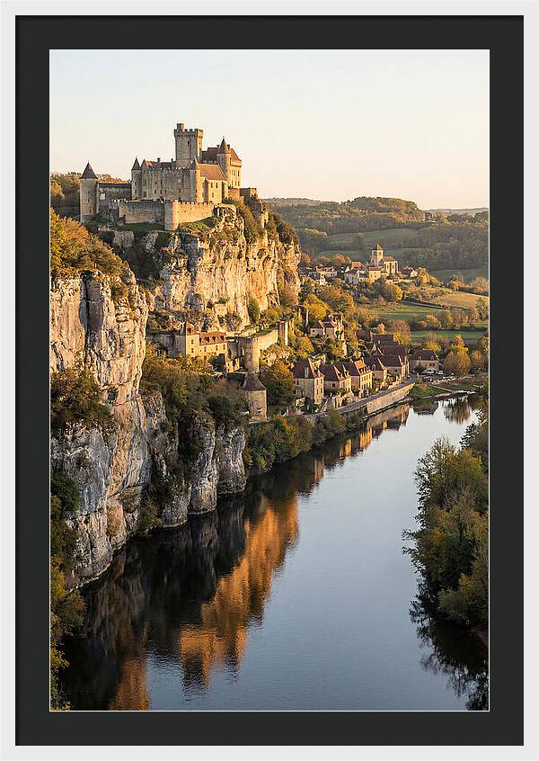 Chateau De Beynac At Golden Hour