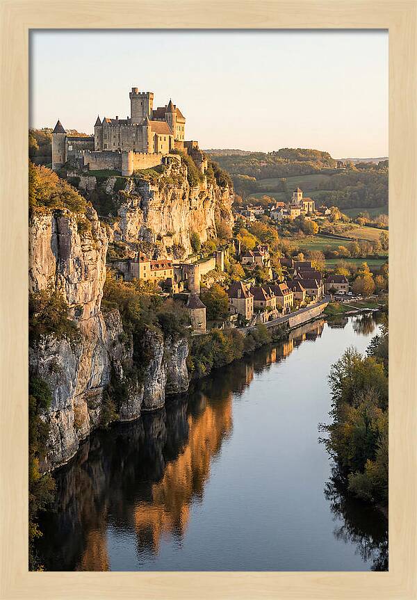 Chateau De Beynac At Golden Hour