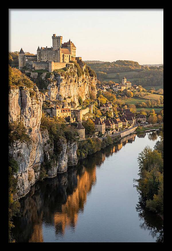 Chateau De Beynac At Golden Hour