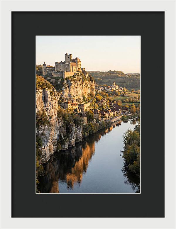 Chateau De Beynac At Golden Hour