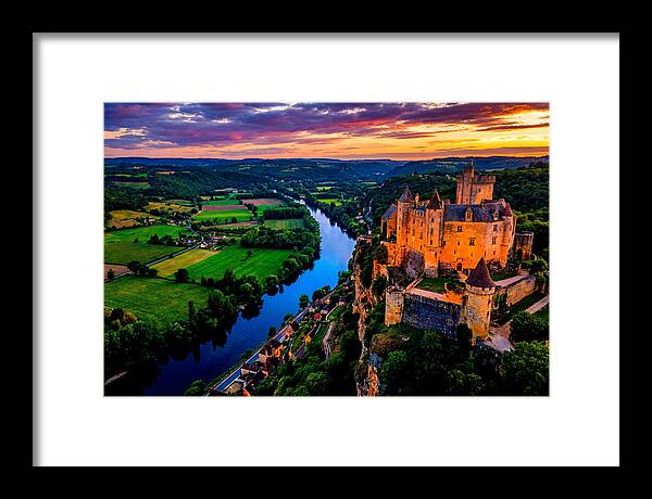 Chateau De Beynac At Sunset