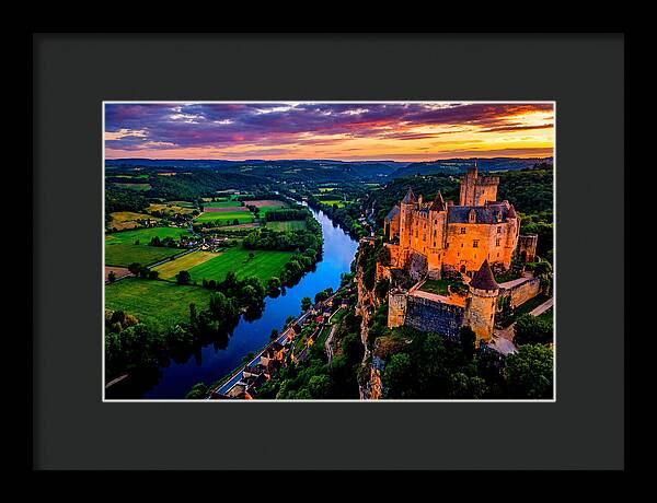 Chateau De Beynac At Sunset