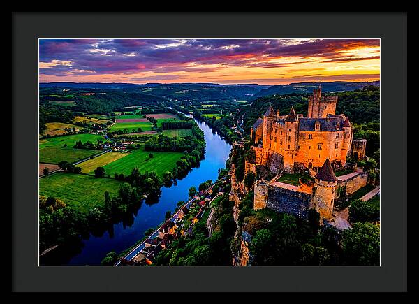 Chateau De Beynac At Sunset