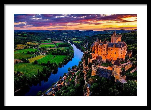 Chateau De Beynac At Sunset