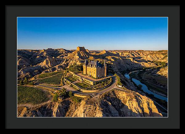 Chateau De Mores At Sunset