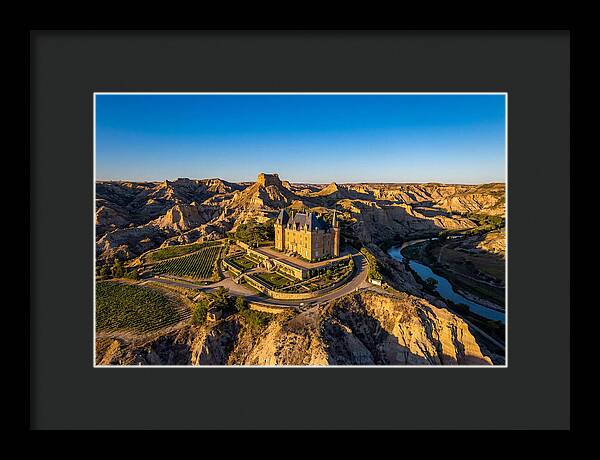 Chateau De Mores At Sunset