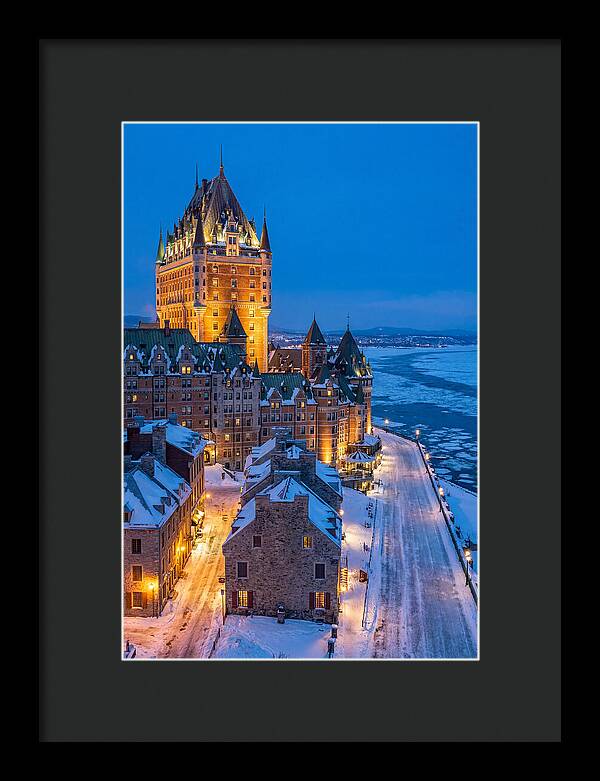 Chateau Frontenac Illuminated At Dusk