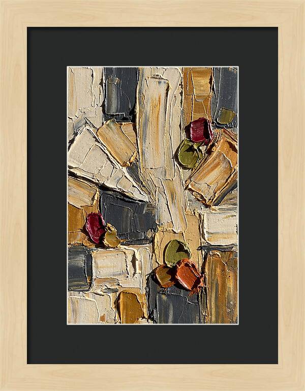 Cheese Board Palette Knife Abstract