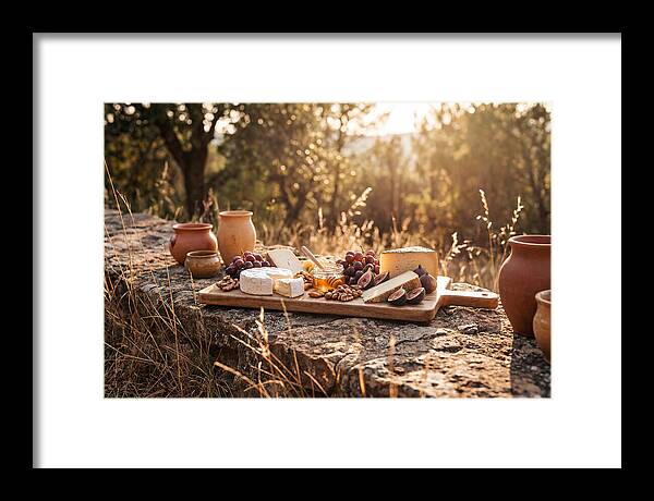 Cheese Board Under Golden Light