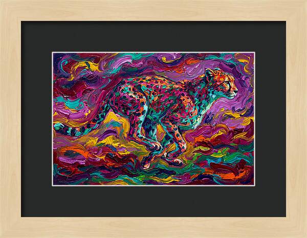 Cheetah In Vibrant Motion