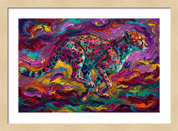Cheetah In Vibrant Motion