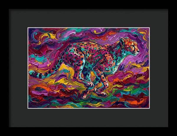 Cheetah In Vibrant Motion