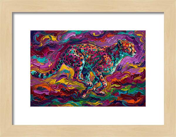 Cheetah In Vibrant Motion