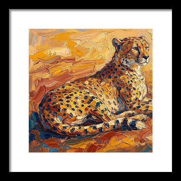 Cheetah Relaxing In The Sun