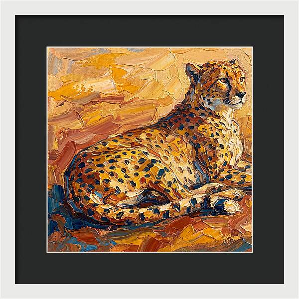 Cheetah Relaxing In The Sun