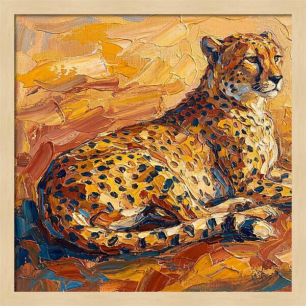 Cheetah Relaxing In The Sun