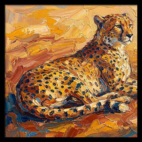 Cheetah Relaxing In The Sun